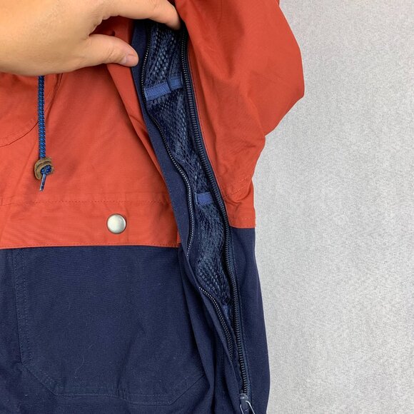 Burton Mens Squire Jacket Small Red Blue Full Zip Hooded Snowboarding Dryride - Picture 7 of 16